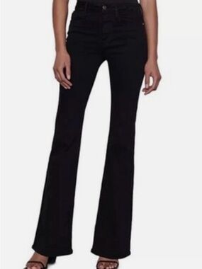 FRAME Denim Dark Blue Le High Flare Jeans— like NEW